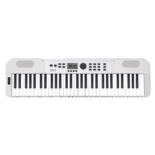 Nux NEK-110 61 Keys Portable Digital Electronic Keyboard with Touch Response and Bluetooth (NEK110 NEK 110)