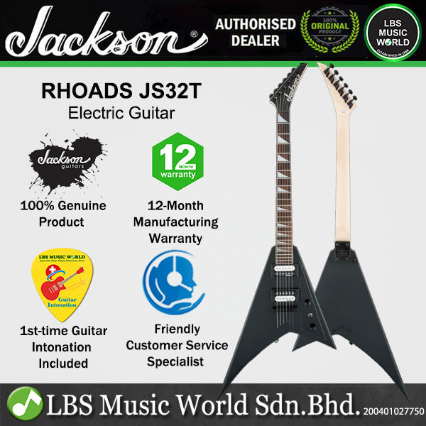 Jackson JS Series Rhoads JS32T Poplar Body Electric Guitar with HH Pickup and Amaranth Fingerboard (JS32T JS 32T)
