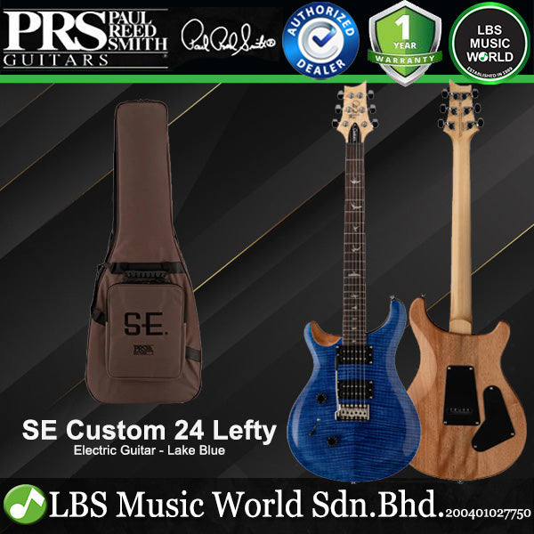 PRS SE Custom 24 Left Handed Solidbody Electric Guitar HH Pickup with Rosewood Fretboard and Gig Bag