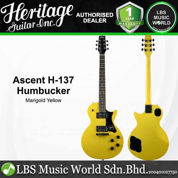 Heritage Ascent H-137 Humbucker Okoume Body Electric Guitar HH Pickups with Laurel Fretboard (H137)