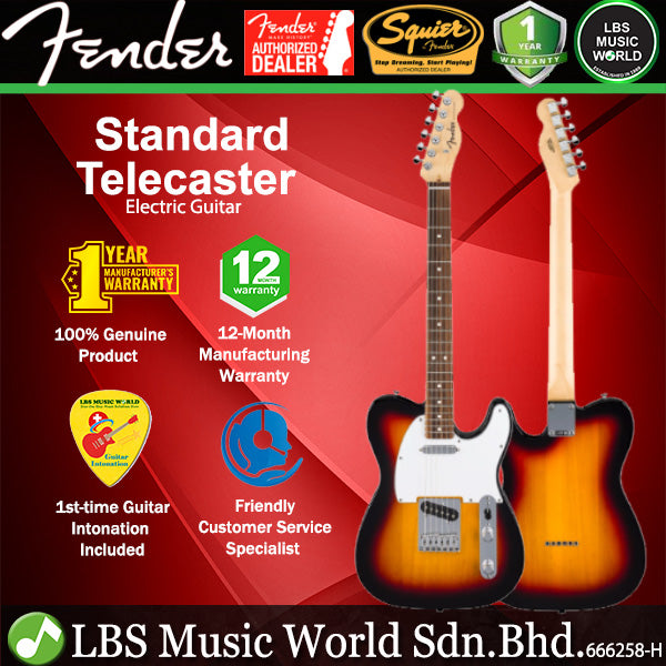 Fender Standard Telecaster Poplar Body Electric Guitar SS Pickup with Laurel Fingerboard