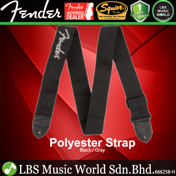 Fender 2 Inch Polyester Adjustable Guitar Strap with Colour Logo Brand
