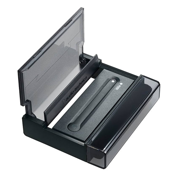 Audio Technica AT6028 3 in 1 Compact Record Cleaning Tool with Cover Stand for Turntable