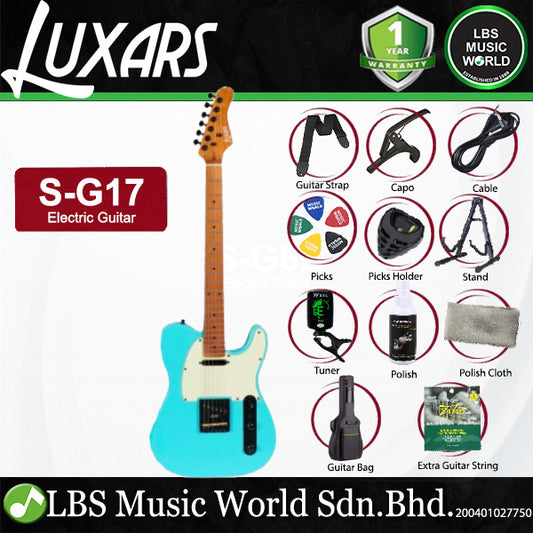 Luxars S-G17 PRO High-End TL Alder Body Electric Guitar SS Pickup with Roasted Maple Fretboard (S G17)