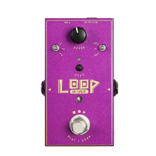 M-Vave PD44 LOOP II Compact Guitar Loop Pedal with 3 Gear Speed Changer