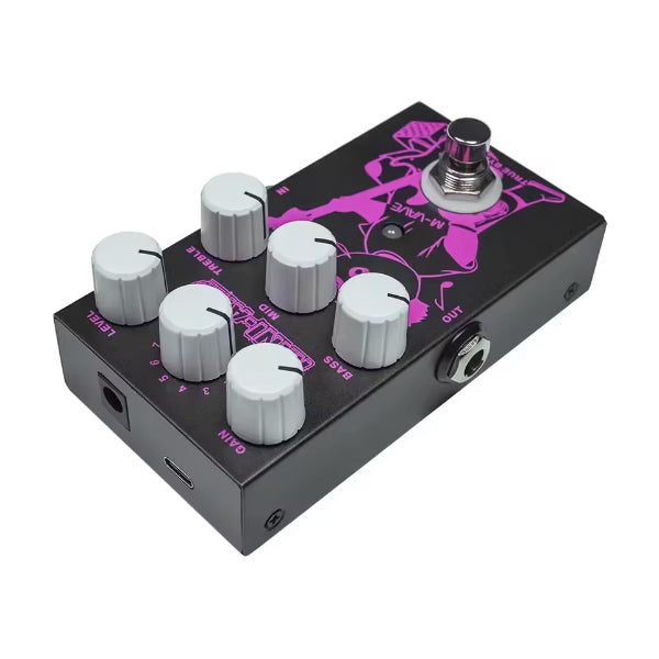 M-Vave PD33 Mini-Amp Electric Guitar Preamp Simulation Effect Pedal with True Bypass