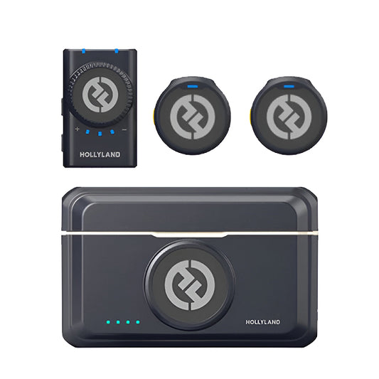 Hollyland Lark M2 Duo 2 Person Wireless Microphone System with Charging Case - 2.4 GHz