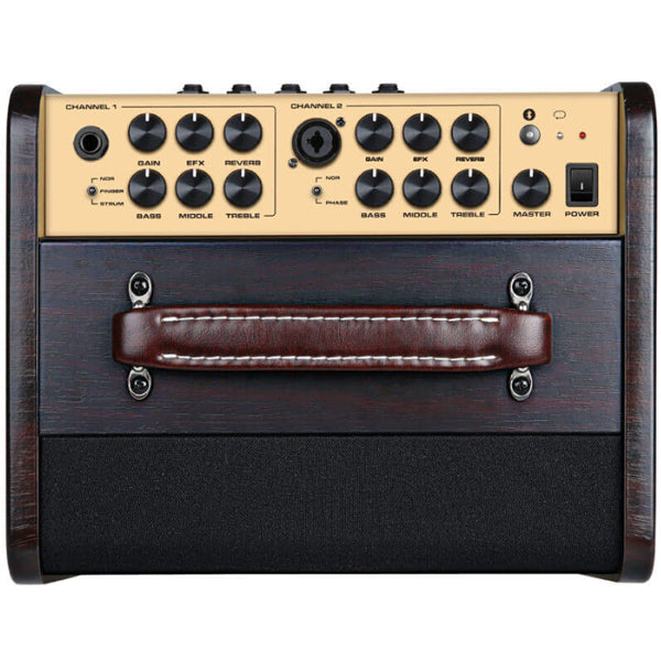 NUX AC-80 Stageman II 80 Watt Rechargeable Battery Powered Amp Acoustic Guitar Speaker Amplifier with Looper and Bluetooth