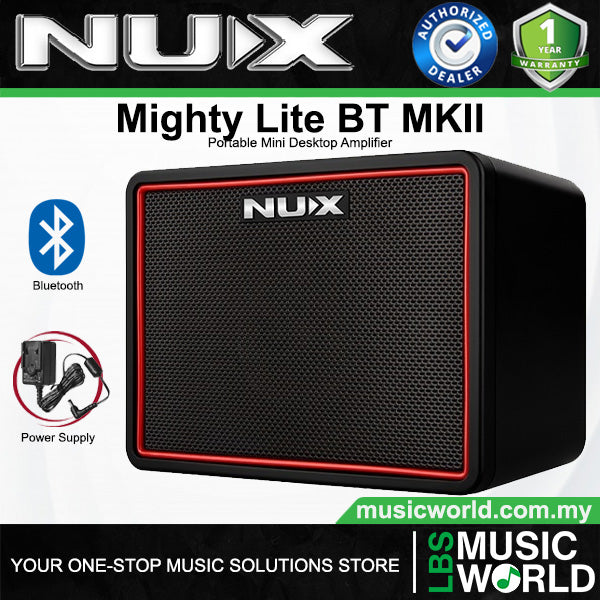 NUX Mighty Lite BT MKII BT 3 Watt Portable Mini Desktop Modelling Guitar Amp Bluetooth Amplifier Speaker
