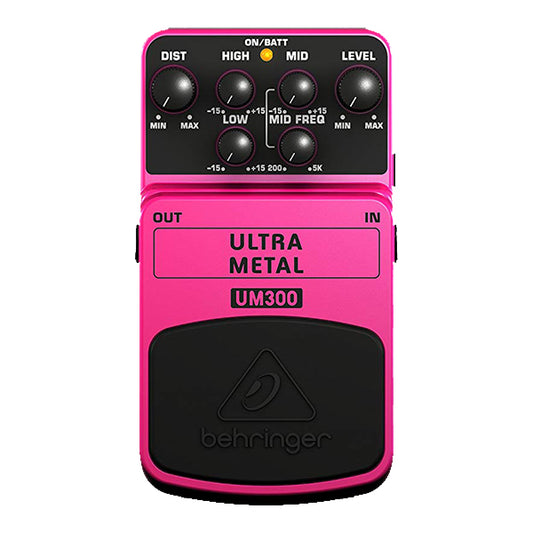 Behringer UM-300 Ultra Metal Distortion Guitar Effect Effects Pedal (UM300 UM 300)