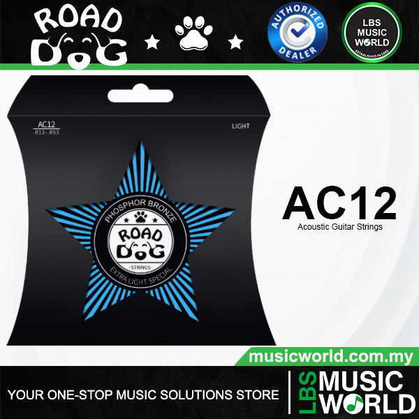 ROAD DOG AC Series Phosphor Bronze Acoustic Guitar Strings (AC10 AC11 AC12)