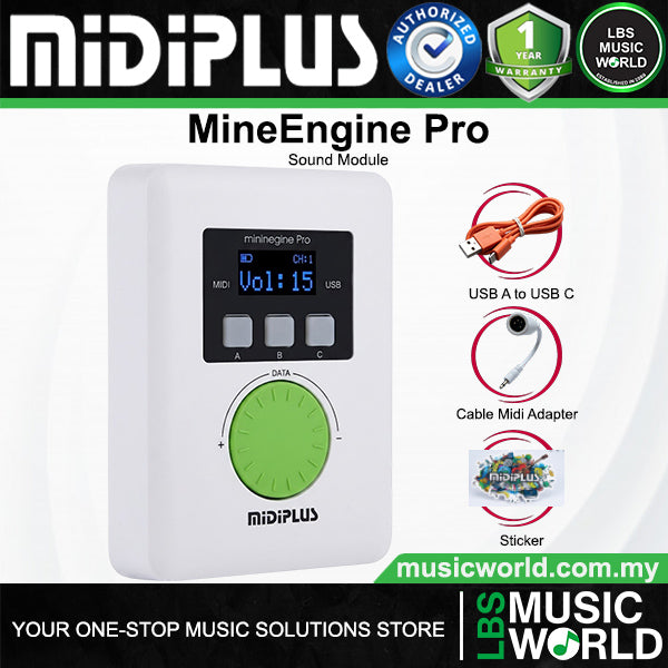 MIDIPLUS miniEngine Pro Portable Sound Module with Built in