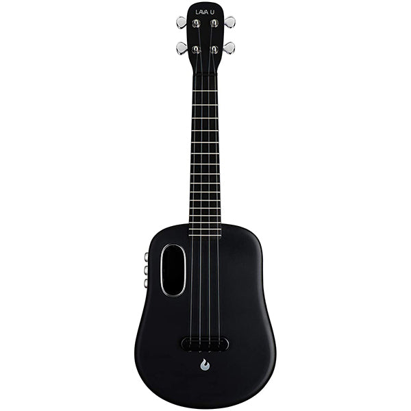Lava U 23 Inch Electric Acoustic Concert Ukulele with Freeboost Effect & Speaker Black (Free Boost)