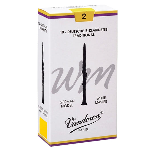 Vandoren Paris Bb German Clarinet White Master Reed Loose Pack - 1 Each