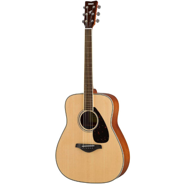 Yamaha FG820L 41" Left Handed Dreadnought Solid Spruce Top Acoustic Guitar - Natural (FG820L)