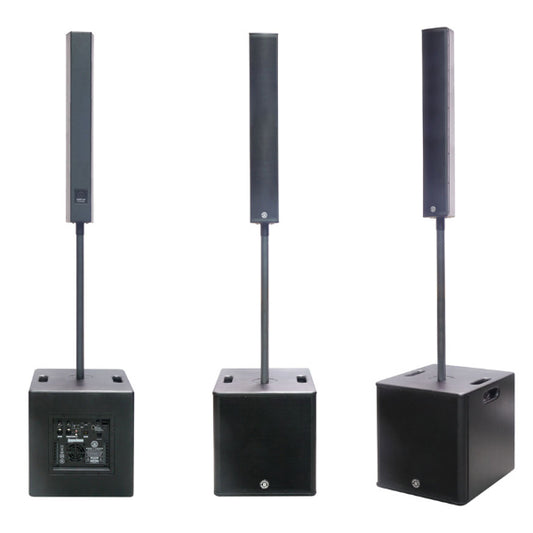 Topp Pro SOHO V8 + S12 Professional 1400 Watt Active Column PA System with Integrated DSP