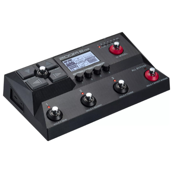 Zoom B2 Four Bass Multi Effects Processor Pedal Amp Emulator Guitar Pedal