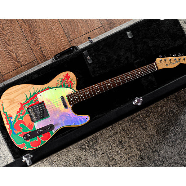 Fender Jimmy Page Dragon Telecaster Solidbody Electric Guitar with SS Pickup and Hardcase - Natural