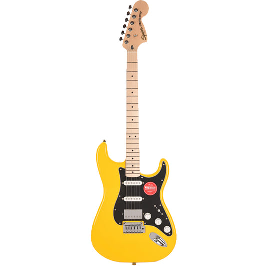 Squier FSR Affinity Series Stratocaster Electric Guitar HSS Pickup with Maple Fretboard - Graffiti Yellow