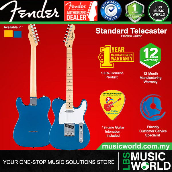 Fender Standard Telecaster Poplar Body Electric Guitar SS Pickup with Maple Fingerboard