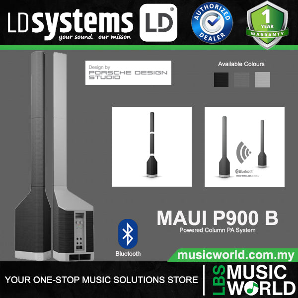 LD Systems MAUI P900 Powered Column PA System by Porsche Design Studio (LDMAUIP900)