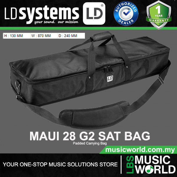 LD Systems MAUI 11 G2 SAT BAG Padded Carrying Bag For MAUI G2 Column