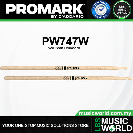ProMark Neil Peart Drumstick Shira Kashi Oak Wood Tip (PW747W PW747W-4)