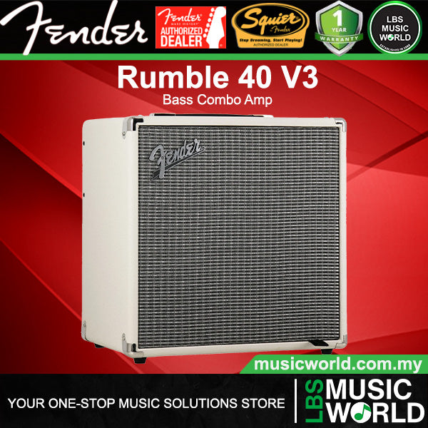 Fender Rumble 40 V3 40-watt Amp 1x10 Guitar Bass Combo Amplifier Speaker