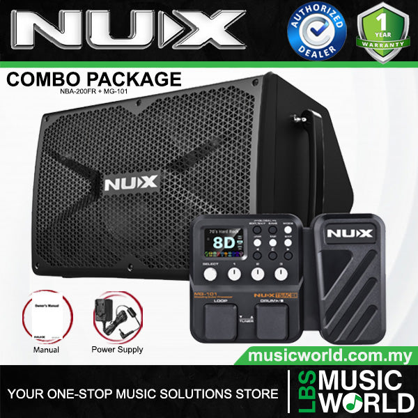 Nux MG-101 Multi Effects Modelling Processor Electric Guitar Effect Pedal (MG101)