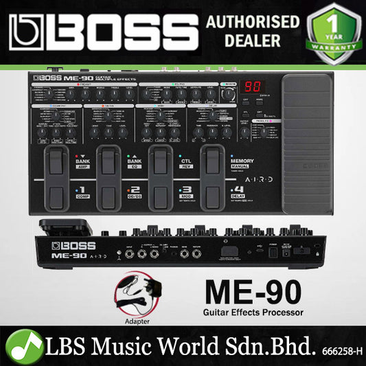 Boss ME-90 Guitar Multi Effect Pedal with Adapter and Case (ME90 ME 90)