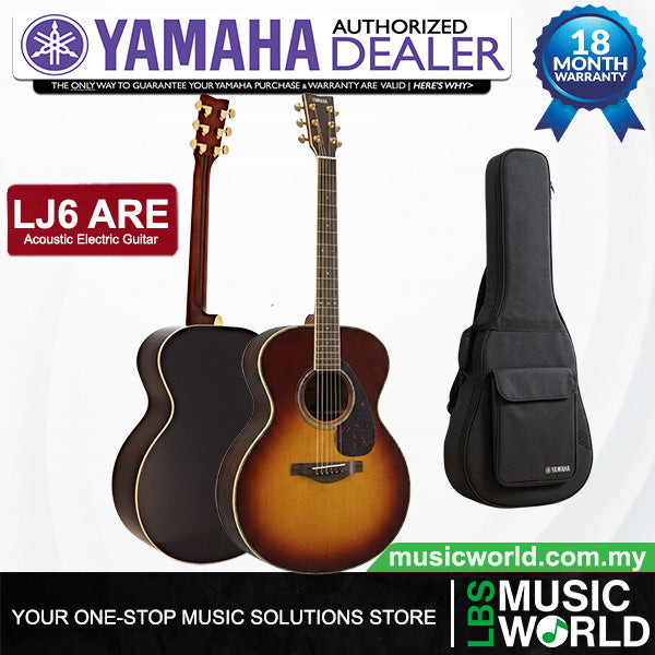 Yamaha LJ6 ARE 41'' Medium Jumbo Solid Spruce Acoustic Electric Guitar With Pickup Sunburst (LJ 6)