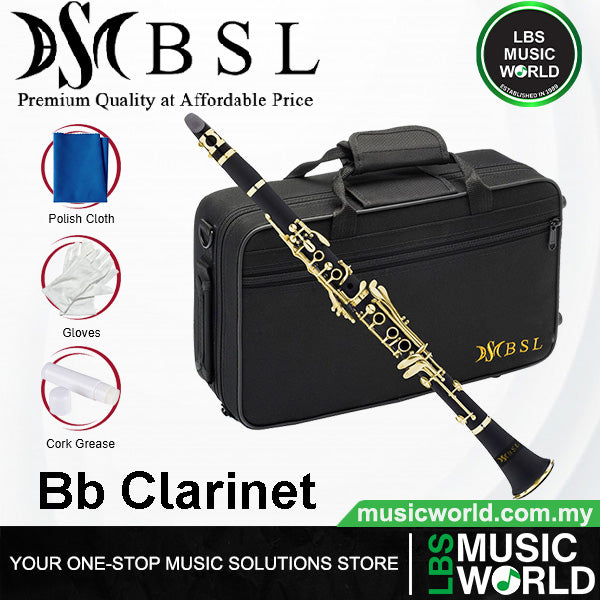BSL Bb Clarinet B Flat Woodwind Instrument Ebonite for Beginner