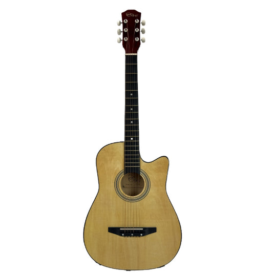 EVO T-38C Natural Acoustic Guitar 38 Inch Beginner Package