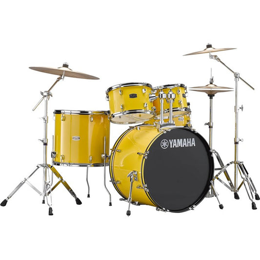Yamaha Rydeen RDP2F5 5 Pieces Acoustic Drum Set with Cymbal Package - Mellow Yellow