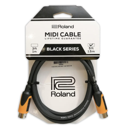 Roland RMIDI-B5 Black Series MIDI Cable - 5 Feet/1.5 Meter (RMIDI B5)