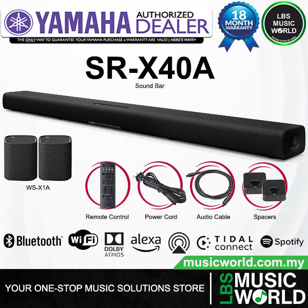 Yamaha SR-X40A Sound Bar with Dolby Atmos® and Alexa Built-In
