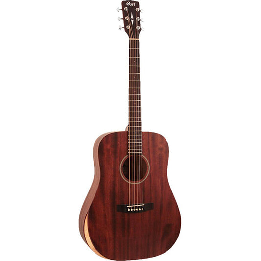 Cort Earth M Bevel Cut Dreadnought Solid Mahogany Acoustic Guitar (EarthMBevelCut)