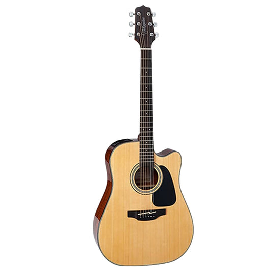 Takamine GD30CE-NAT Cutaway Dreadnought Solid Spruce Top Acoustic Electric Guitar with Bag - Natural (GD30CE NAT)
