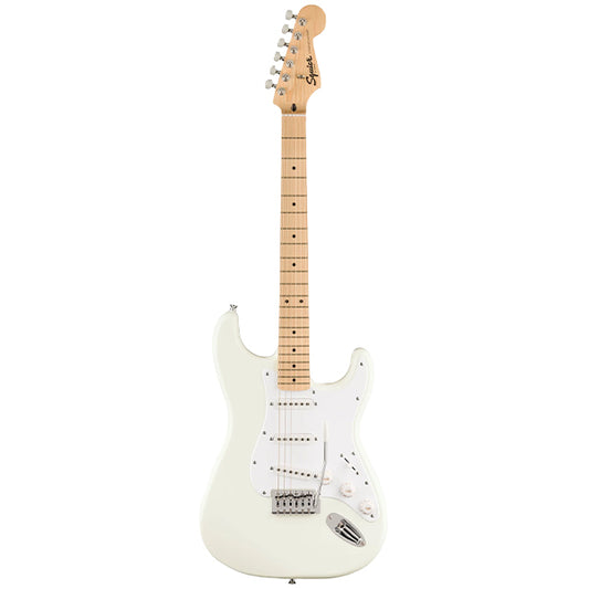 Squier By Fender FSR Sonic Stratocaster Electric Guitar With White Pickguard And Maple Fretboard