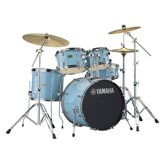 Yamaha Rydeen RDP2F5 5 Pieces Acoustic Drum Set with Cymbal Package - Gloss Pale Blue