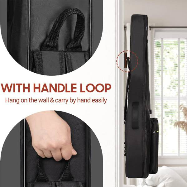 BSL EG1 Electric Guitar Bag for All Size Electric Guitar Padded Backpack Soft Case