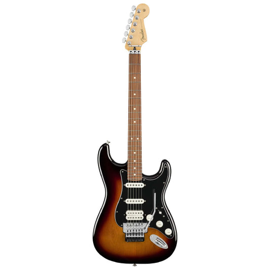 Fender Player Stratocaster Electric Guitar Pau Ferro Fretboard with HSS Pickup and Floyd Rose - 3 Tone Sunburst