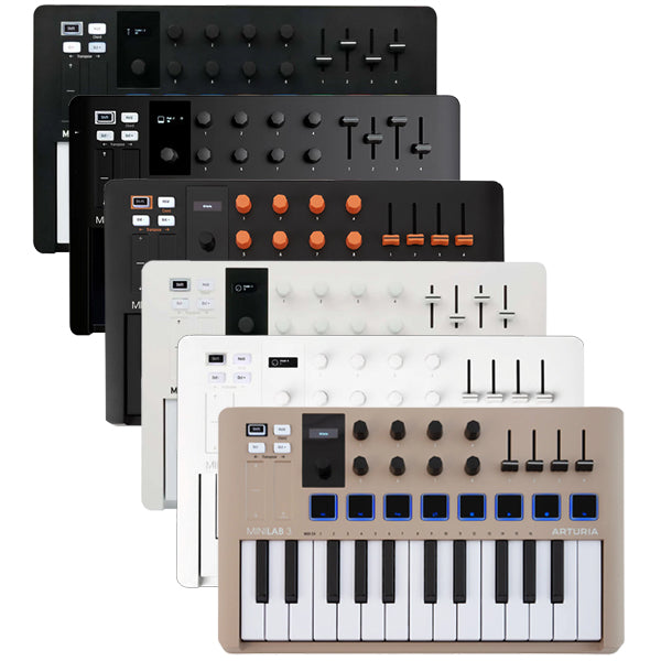 Arturia MiniLab 3 25 Slim Key USB Mini Keyboard Controller (Mini Lab3)