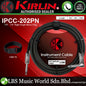 Kirlin Cable IPCC-202PN Right Angle L Mono Instrument Cable For Electric Acoustic Bass Guitar Speaker Amp Keyboard Bass Amplifier Drum - Black