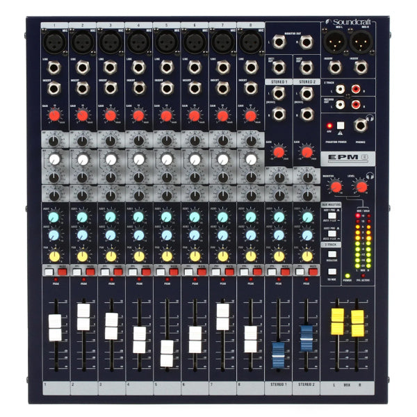 Soundcraft EPM8 10 Channel Analog Mixer with 8 Mic Preamps (EPM 8)