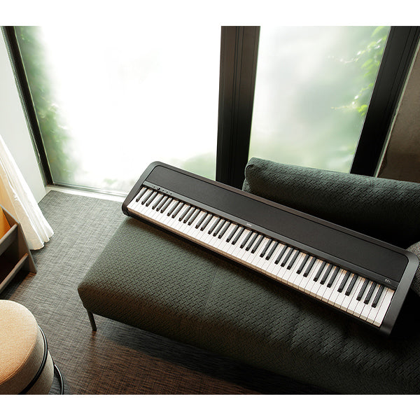 Korg B2+ 88 Keys Digital Piano with Metronome 12 Sounds Built In Speaker White (B2 Plus)