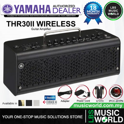 Yamaha THR30II Wireless 30 Watt Modeling Combo Guitar Speaker Amplifier - Black