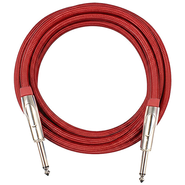 Kirlin IWCX-261PNQ 3 Meter 1/4 Metal Plug Woven Nylon Jacket Instrument Cable (IWCX261PNQ)