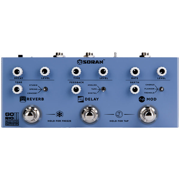 SORAN Go Rig Compact Portable All In One Rechargeable Multi Effects Stompbox (JCMS-G3A JCMS-G3B JCMS-G4)