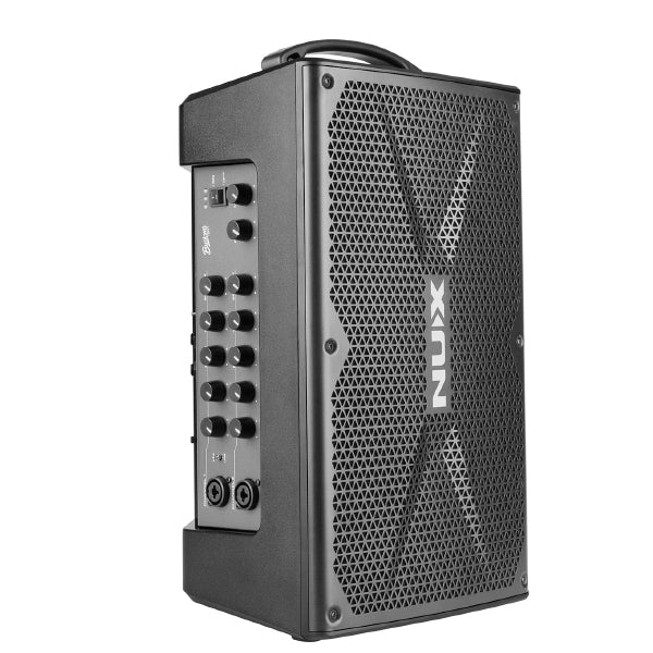NUX NBA-200FR Busking 276 Watt Portable Battery Powered Speaker Amplifier with Bluetooth (NBA200FR)